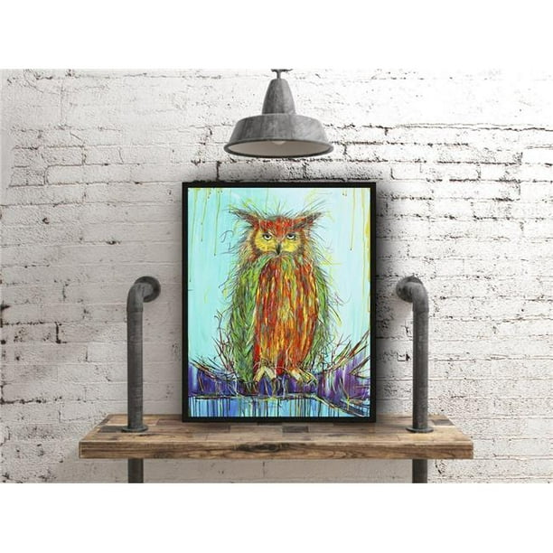 The Stupell Home Decor Collection Wise Owl on A Log DIY Coloring Wall Plaque The Stupell Home Decor Collection Wise Owl on A Log DIY Coloring Wall Plaque